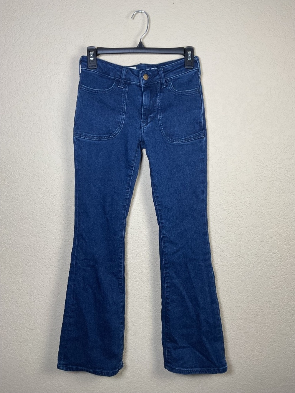 Anthropologie Pilcro Womens 25 The Icon Low-Rise Flare Jeans Dark Wash Denim